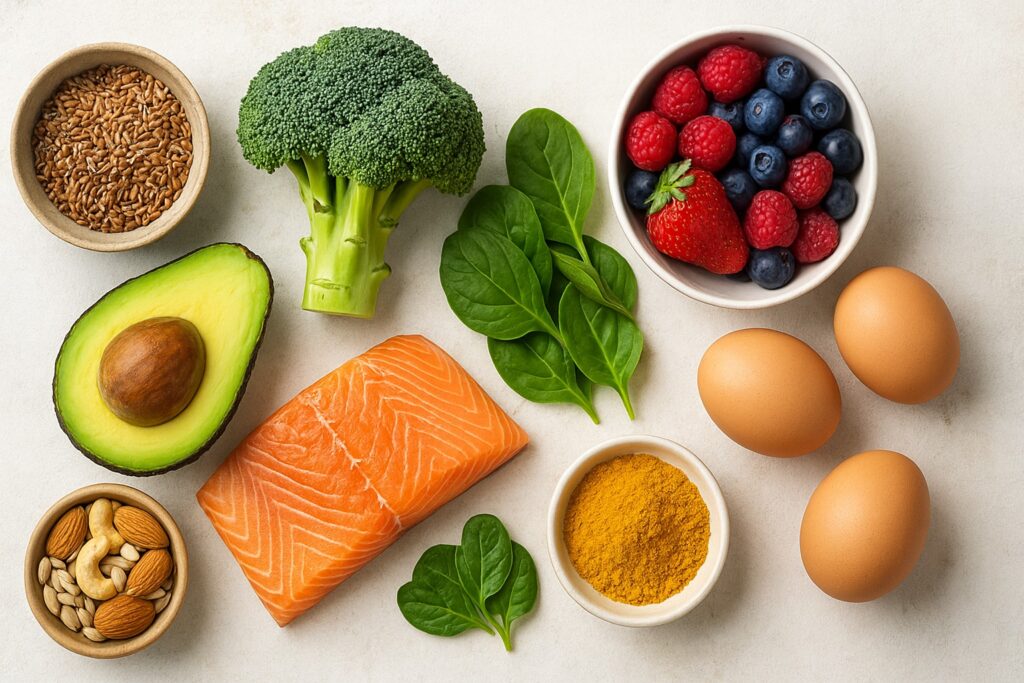 Image showing superfoods to regain hormonal balance