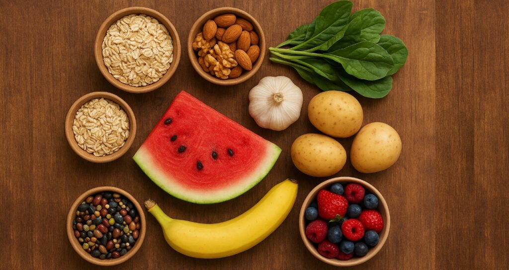 Image showing foods that help lower blood pressure