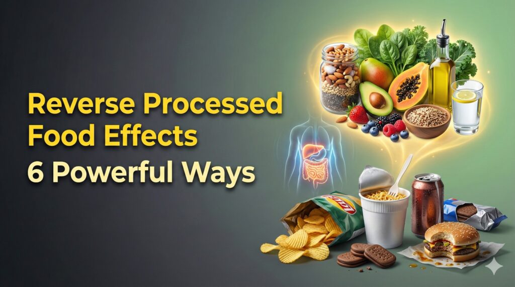 Image showing the healthy whole foods to reverse the processed food effects